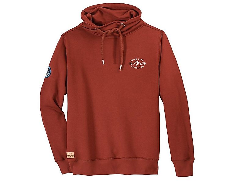 redfield Sweater Redfield cooles Sweatshirt Übergröße terracotta günstig online kaufen