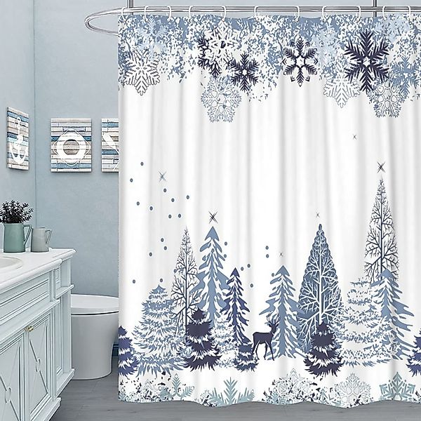 M&W DAS DESIGN Duschvorhang Weihnachten Duschvorhang günstig online kaufen