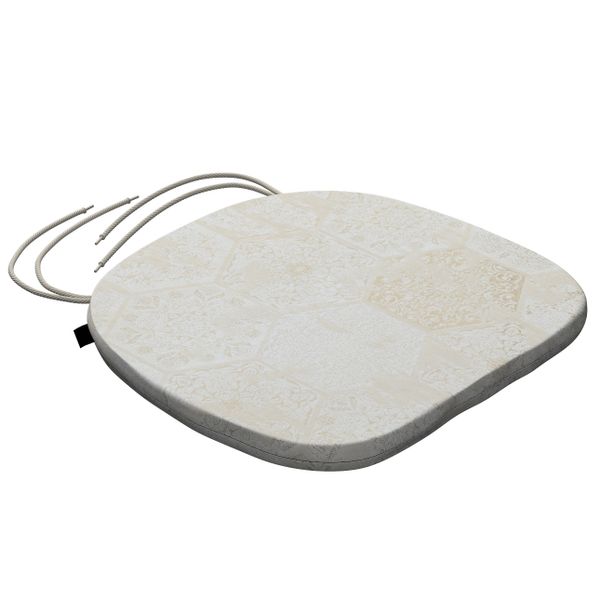 Stuhlkissen Marcus mit Bindeschnur, grau-beige, 40 x 37 x 2,5 cm, Secret Ga günstig online kaufen