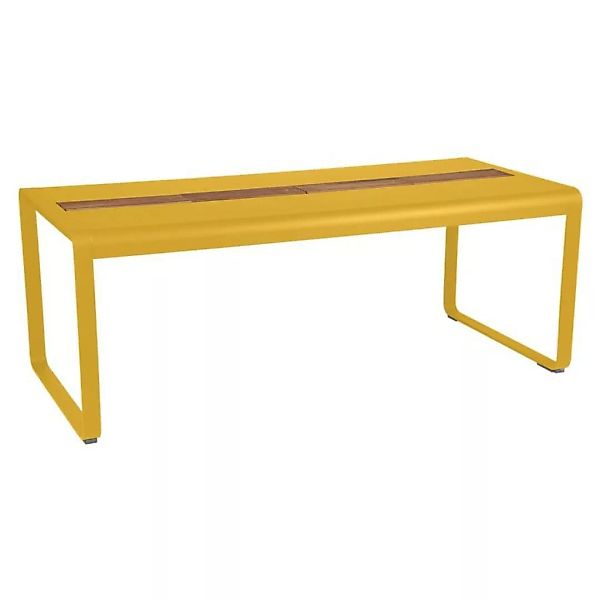 Bellevie Tisch 196 x 90cm mit Aufbewahrung Honig günstig online kaufen