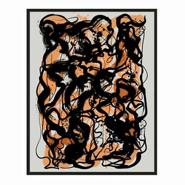 Any Image Wandbild Schwarz und Orange schwarz Gr. 60 x 80 günstig online kaufen