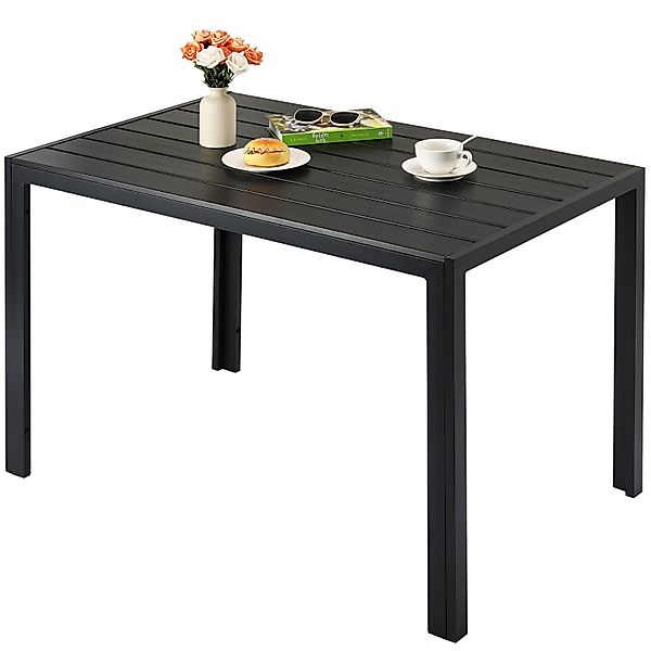 TLGREEN Gartentisch 110x70cm WPC Balkontisch,Rechteckiger Terrassentisch, günstig online kaufen