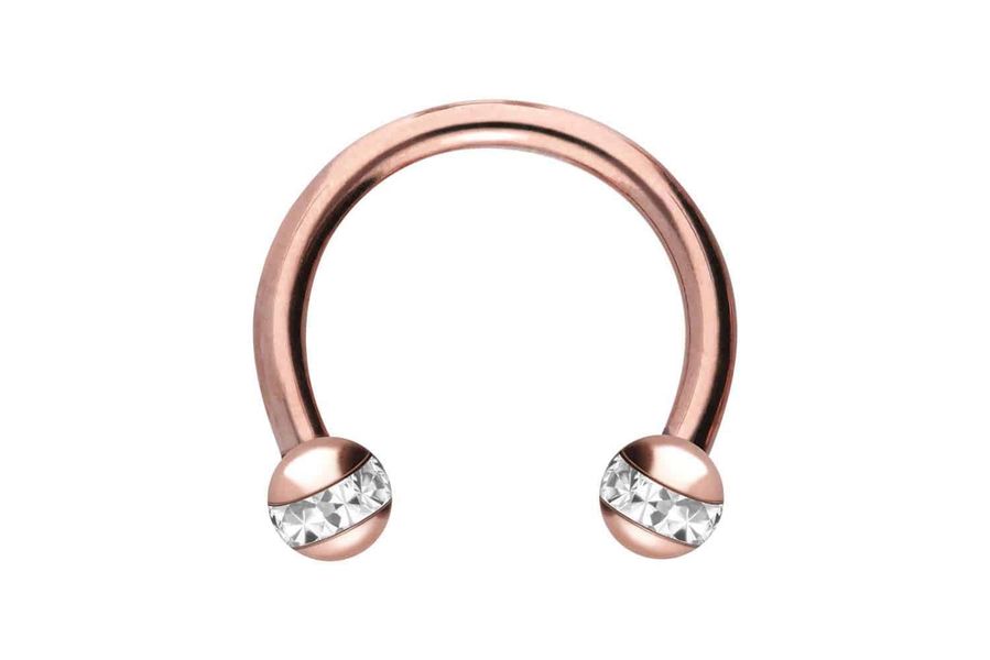 PIERCINGLINE Nasenpiercing Chirurgenstahl Hufeisenring EPOXY-RING-KUGELN (H günstig online kaufen