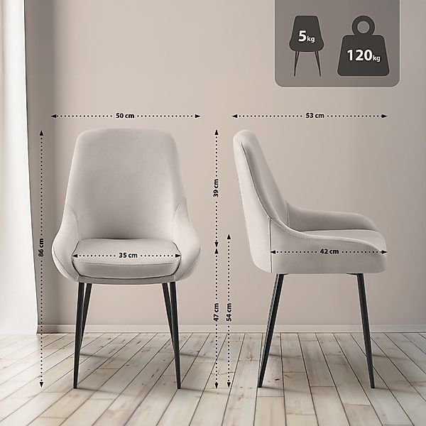 CLP Esszimmerstuhl (2er Set, 2 St) günstig online kaufen