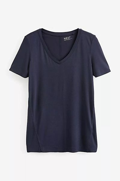 Next T-Shirt Lässiges T-Shirt mit V-Ausschnitt (1-tlg) günstig online kaufen