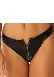 petite fleur gold String in Leder-Optik mit Reißverschluss (Kunstleder) günstig online kaufen