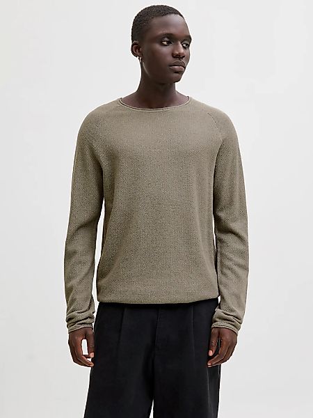 Jack & Jones Rundhalspullover "JJEHILL KNIT CREW NECK NOOS" Baumwolle, regu günstig online kaufen