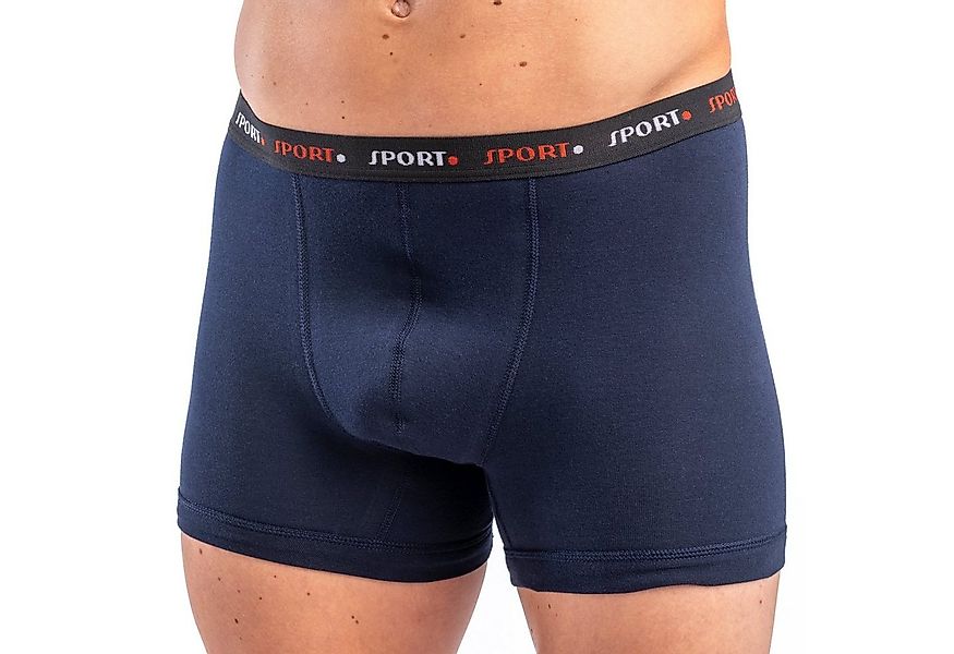 HERMKO Boxer 8950 mit Webbund, Bio-Baumwolle/Elastan, kurzem Bein, Feinripp günstig online kaufen