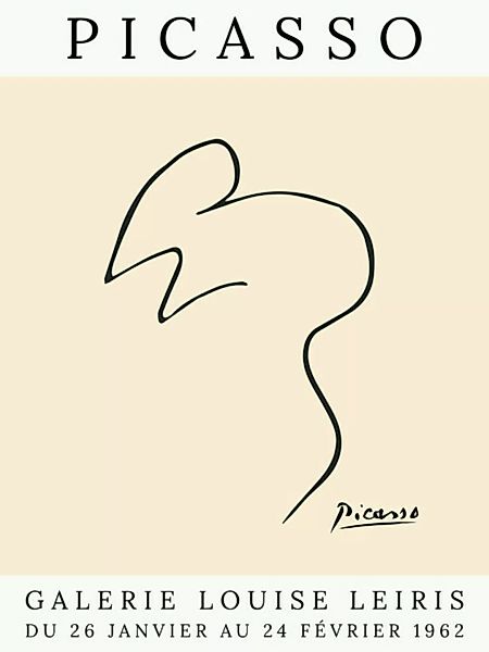Poster / Leinwandbild - Picasso Maus – Beige günstig online kaufen