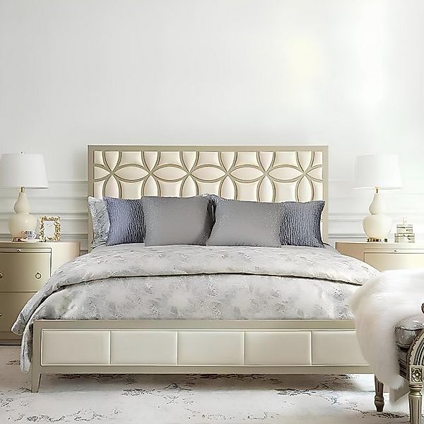 JVmoebel Bett Bett Polster Design Luxus Doppel Hotel Betten Beige, Made in günstig online kaufen