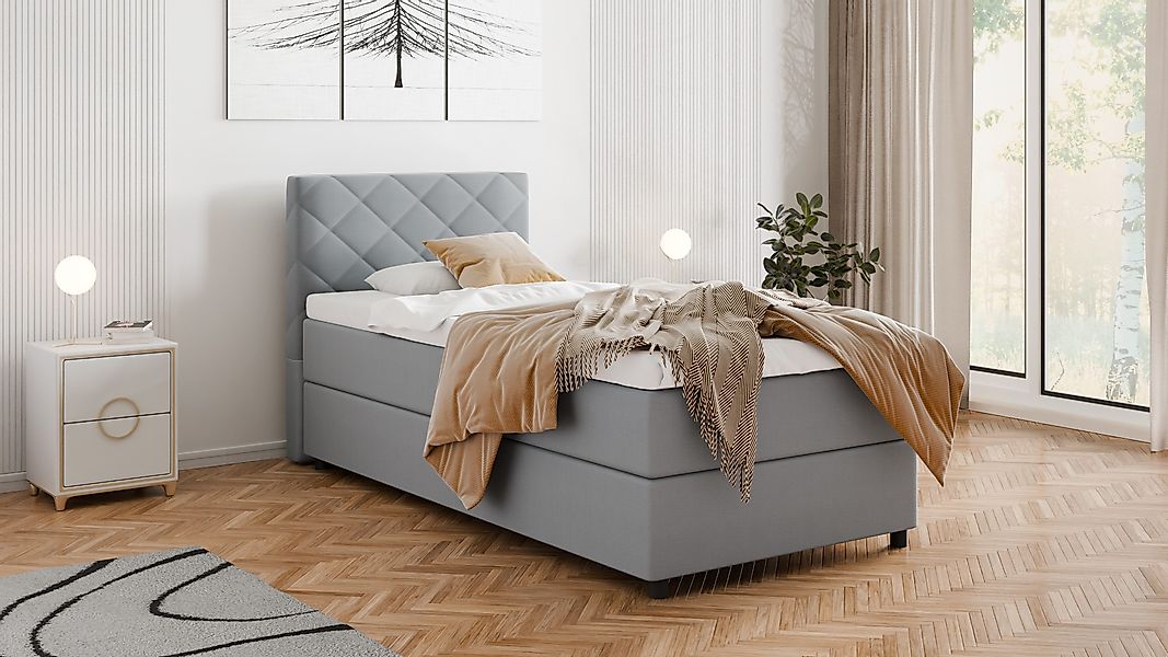 PANDA MÖBEL GmbH Boxspringbett DIAMARO 90x200, günstig online kaufen
