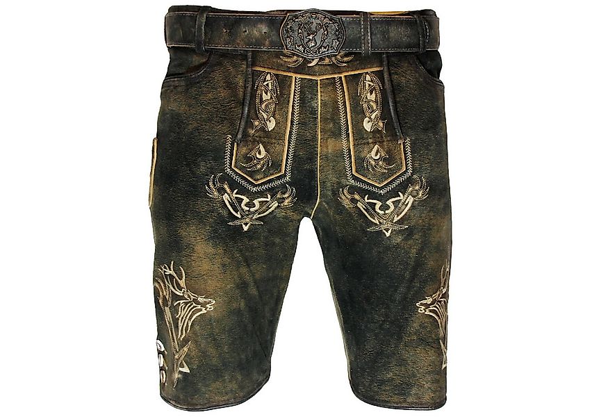 Maddox Trachtenlederhose MADDOX Kurze Herren Lederhose 'Felixsee' mit Gürte günstig online kaufen