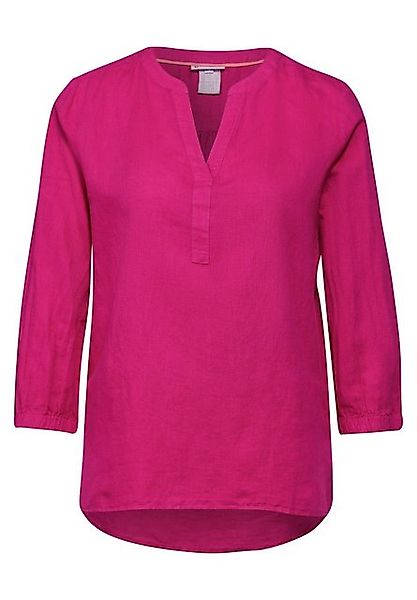 STREET ONE Blusenponcho STREET ONE / Da. Bluse / LS_Solid Splitneck blouse günstig online kaufen