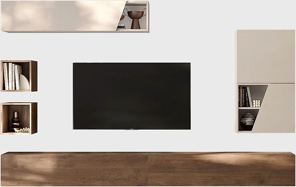 Home affaire Wohnwand "Infinity, 6tlg. Breite 276 cm, moderne Mediawand" 6 günstig online kaufen