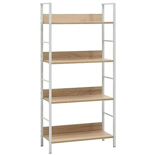 vidaXL Bücherregal 4 Regalböden Eiche 60x27,6x124,5 cm Holzwerkstoff 288225 günstig online kaufen