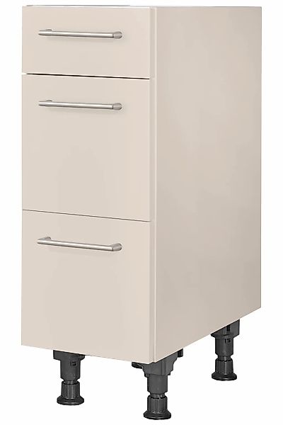 nobilia Unterschrank ""Laser", vormontiert, mit höhenverstellbaren Sockelfü günstig online kaufen