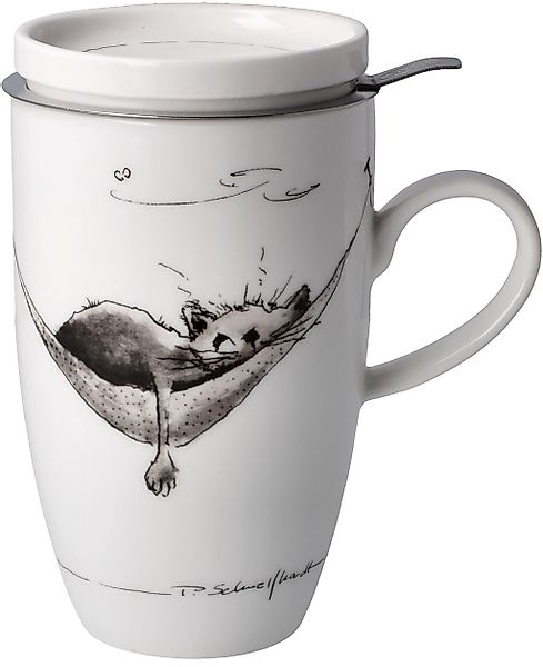 Goebel Tasse "Peter Schnellhardt", Teetasse mit Deckel und Sieb, Peter Schn günstig online kaufen