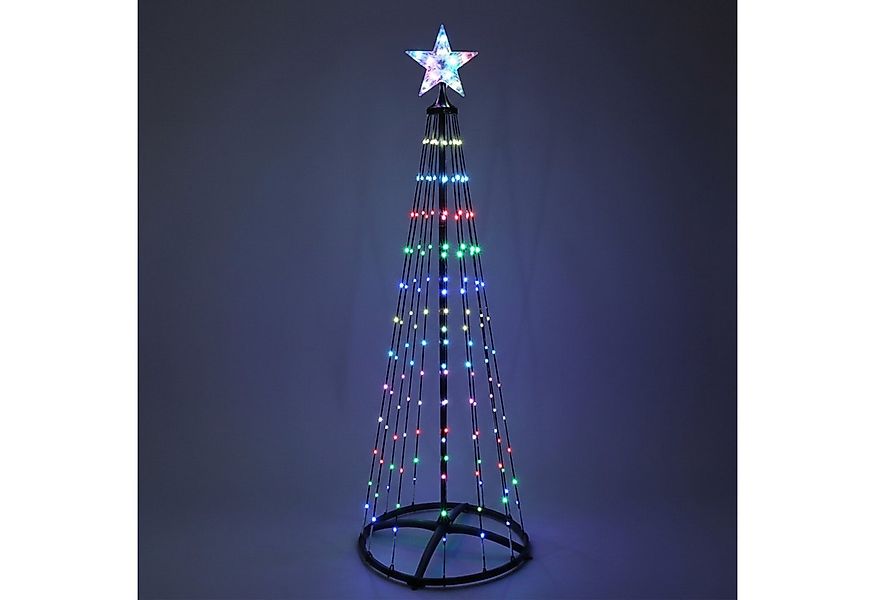 Spetebo LED-Dekofigur Lichterbaum mit Stern Spitze für Außen (Anzahl, 1 St. günstig online kaufen