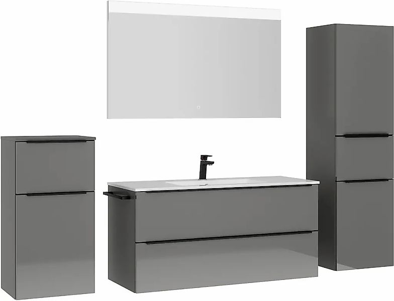 nobilia Badmöbel-Set "Levere" vormontiert, mit Soft-Close, 4 Stk. tlg. günstig online kaufen