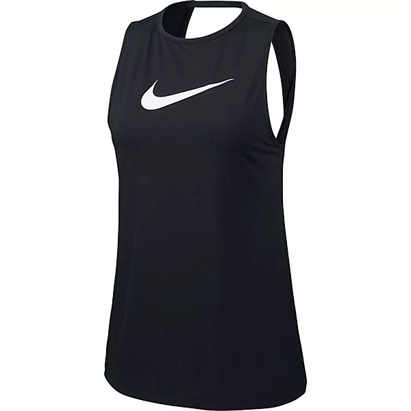 Nike Pro Essential Swoosh Ärmelloses T-shirt S Black / White günstig online kaufen