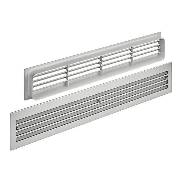 SOTECH 1 Paar Lüftungsgitter BRISE für Türen Schlitzlochung Silber günstig online kaufen