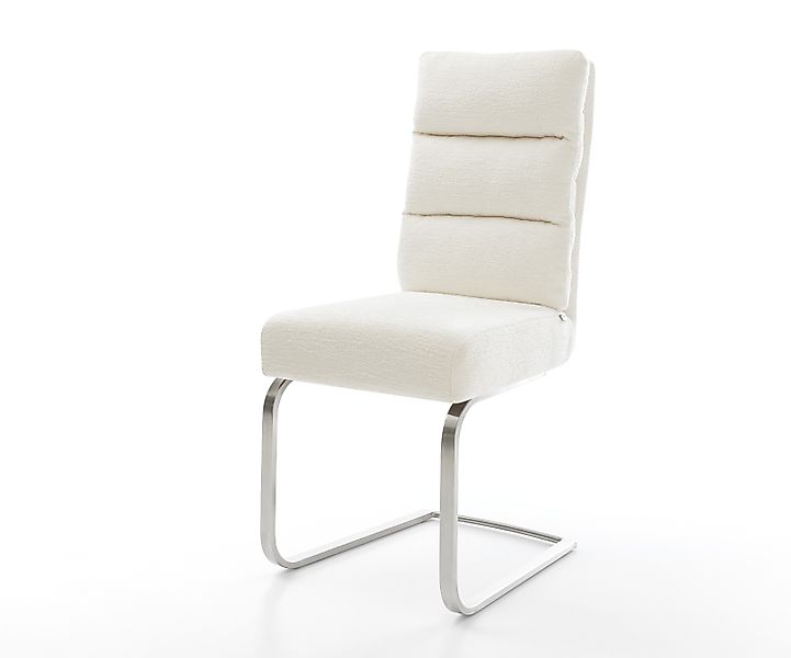 Freischwinger Pela-Flex Bouclé Soft Beige Freischwinger flach Edelstahl Tas günstig online kaufen