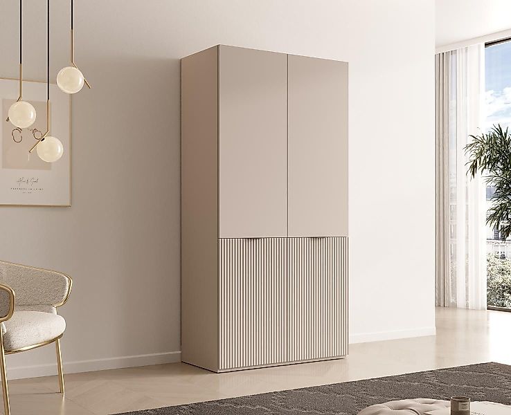 Compleo Kleiderschrank mit Fronten gefräst und günstig online kaufen