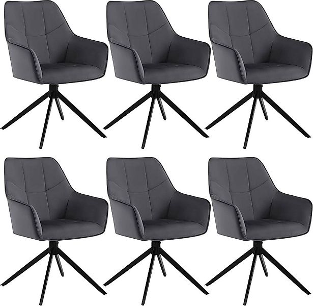 Woltu Esszimmerstuhl (6 St), Polsterstuhl drehbar, günstig online kaufen