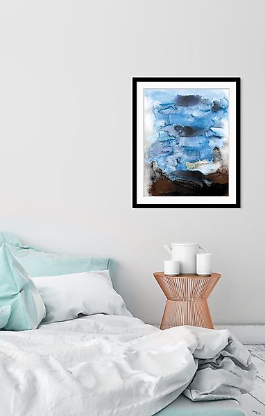 queence Bild »Aquarellfarben Kunst«, Abstrakt-Kunst-Figuren-Modern-Gemälde, günstig online kaufen