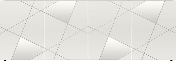 INOSIGN Sideboard "Vittoria, Breite 241 cm, 4 Türen" Fronten mit Siebdruck günstig online kaufen