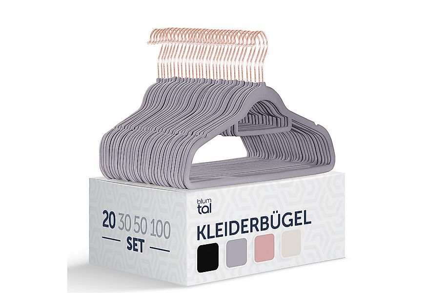 Blumtal Kleiderbügel Rutschfest - Samtoptik - Platzsparend, (20-tlg), Premi günstig online kaufen