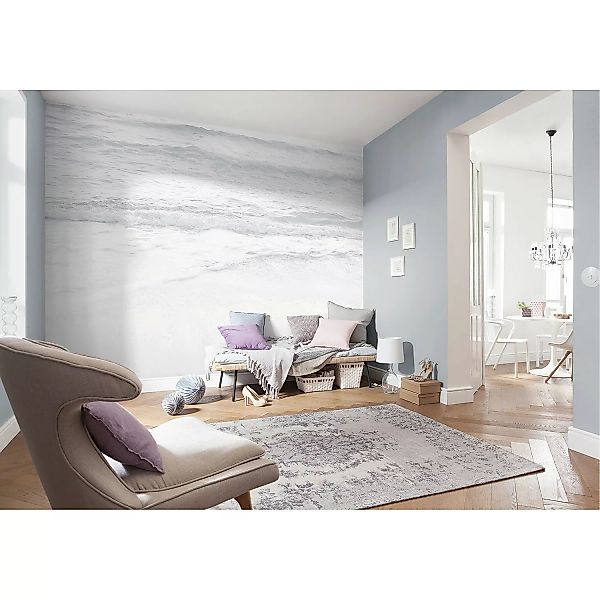 KOMAR Vlies Fototapete - Silver Beach - Größe 400 x 280 cm mehrfarbig günstig online kaufen