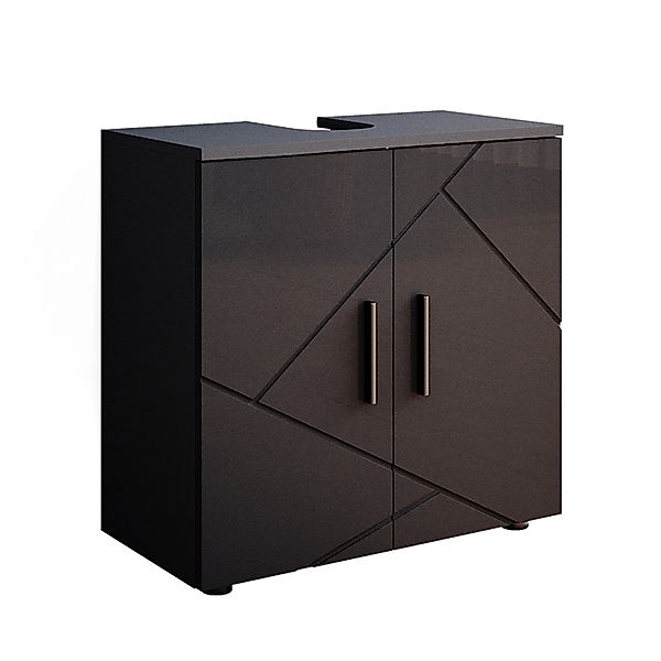 Vicco Waschbeckenunterschrank Irma, Anthrazit Hochglanz, 60 x 59 cm (1-St) günstig online kaufen