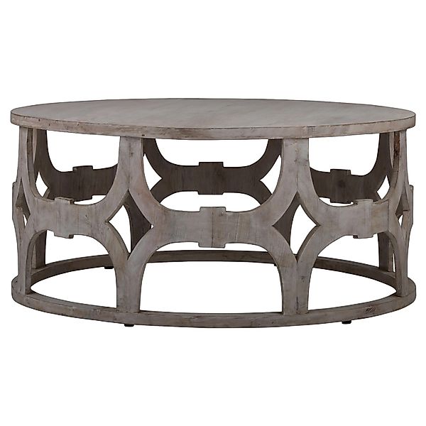 Womo-Design Couchtisch Asmara 100x45 cm Rund Natur Handgefertigt günstig online kaufen
