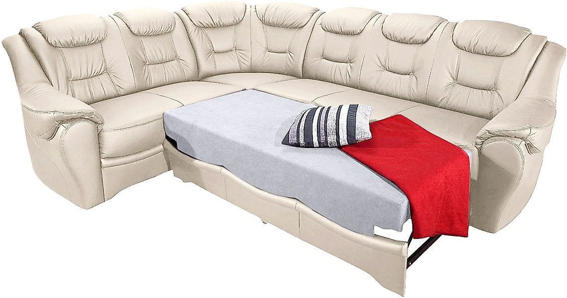 sit&more Ecksofa »Bellevue L-Form« wahlweise mit Bettfunktion günstig online kaufen