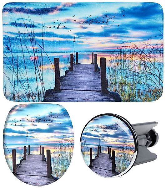 Sanilo Badaccessoire-Set 3-teilig Sunset, WC-Sitz mit günstig online kaufen