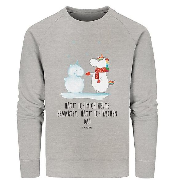 Mr. & Mrs. Panda Longpullover Einhorn Schneemann Größe XL - Heather Grey - günstig online kaufen