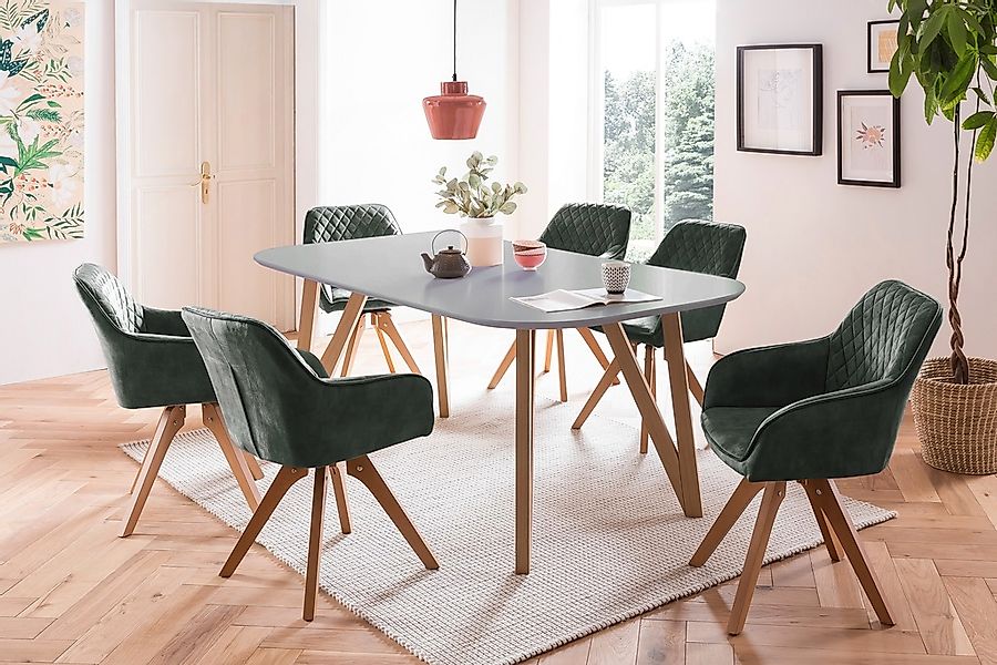 SalesFever Essgruppe, (5-tlg), Tischbreite 160 cm, Stühle 180 drehbar, mit günstig online kaufen