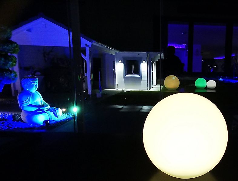 TRANGO LED Kugelleuchte, Farbwechsel, 1er Set SO-002 IP44 LED-Solarleuchte günstig online kaufen