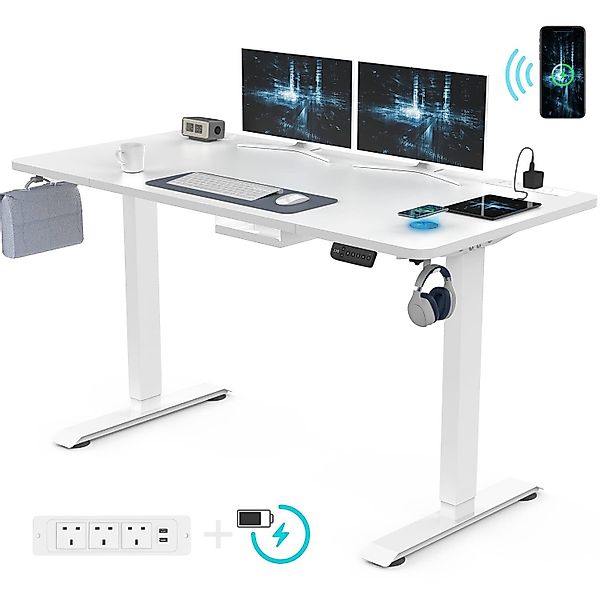 HOMALL Schreibtisch Schreibtisch mit USB Steckdose günstig online kaufen