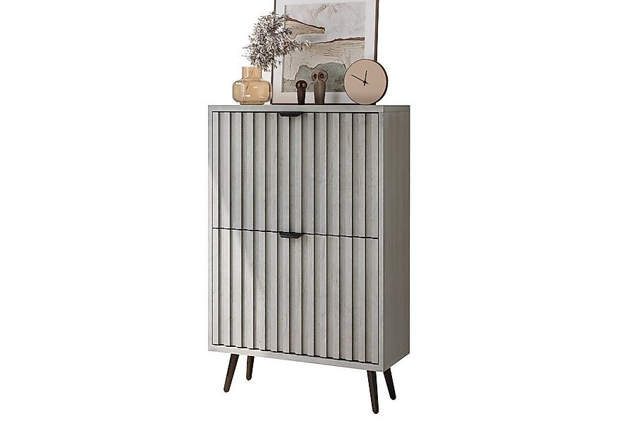 Yorbay Schuhschrank mit Klapptüren (60x24x94 cm) Schuhkipper, Kippsicherung günstig online kaufen