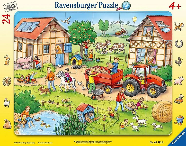 Ravensburger Puzzle Mein kleiner Bauernhof 24 Teile Rahmenpuzzle, 24 Puzzle günstig online kaufen