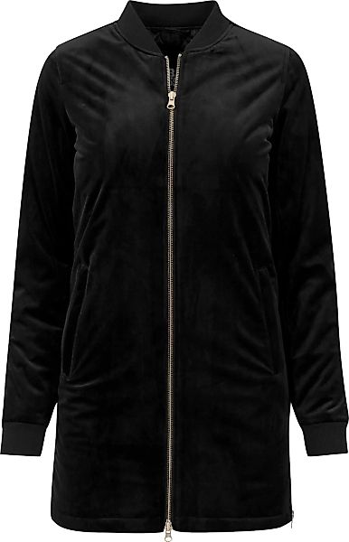 URBAN CLASSICS Outdoorjacke "Damen Ladies Long Velvet Jacket", (1 St.), ohn günstig online kaufen