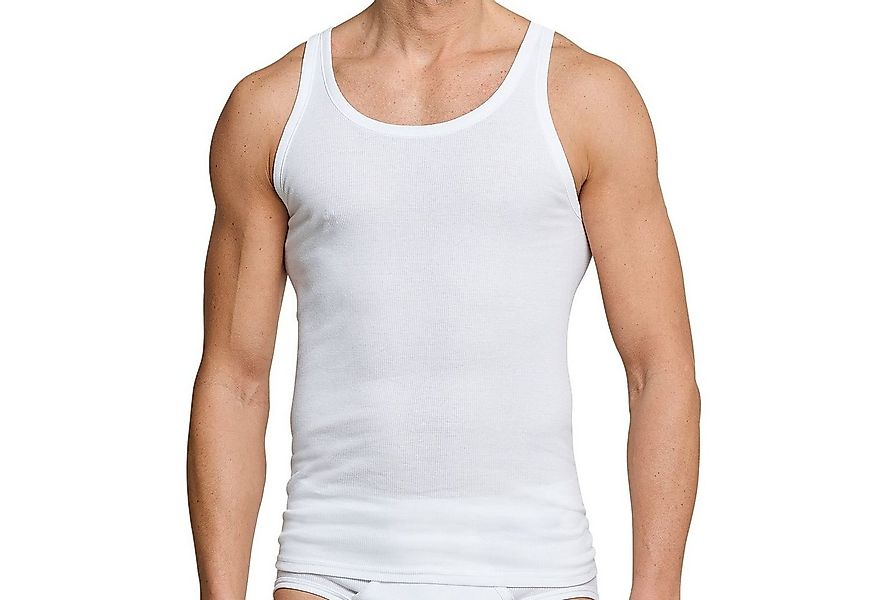 Schiesser Unterhemd (Mehrpack, 4-St) Doppelripp, Cotton Essentials im 4er P günstig online kaufen