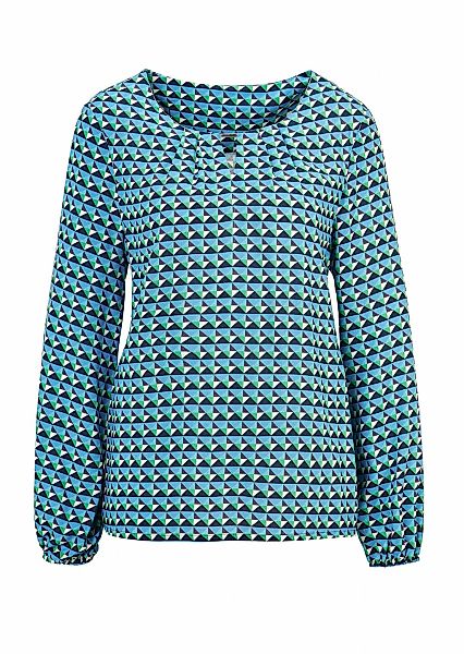 GOLDNER Kurzarmbluse "Druckbluse aus reiner Viskose" günstig online kaufen