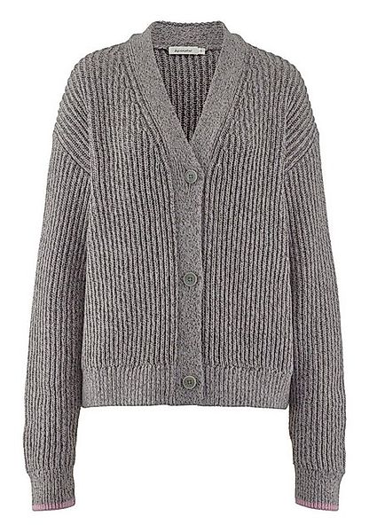 Hessnatur Strickjacke Relaxed aus Bio-Baumwolle mit Bio-Merinowolle (1-tlg) günstig online kaufen