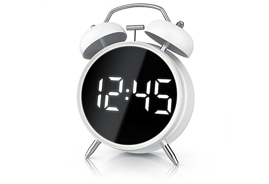 BEARWARE Wecker Digital, rund, Lichtring, Retro, lauter Glockenalarm für Ti günstig online kaufen