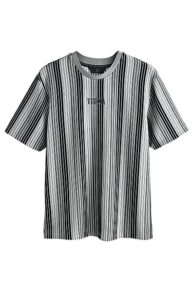 Next T-Shirt Edles T-Shirt mit vertikalen günstig online kaufen