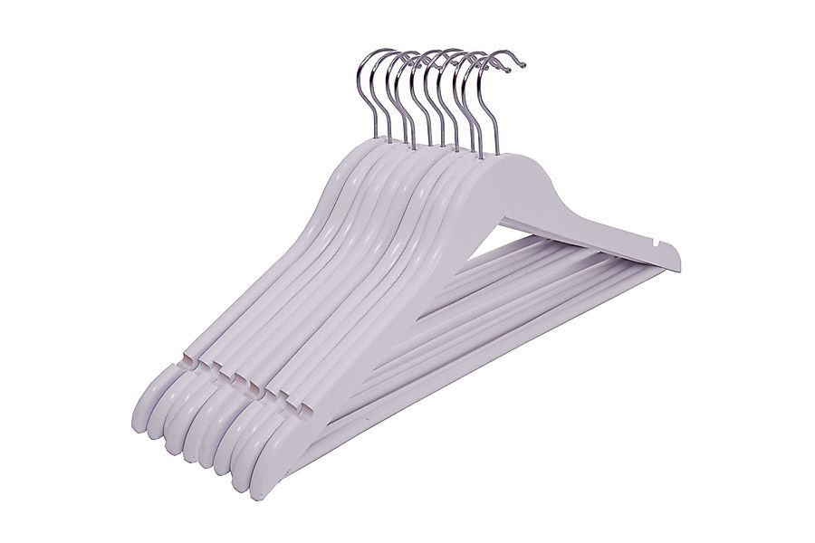 Spetebo Kleiderbügel Holz Kleiderbügel - 10 Stück / schwarz, (Set, 10-tlg), günstig online kaufen