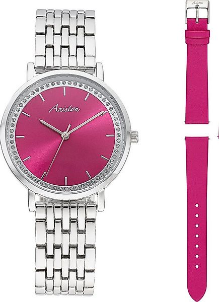 Aniston JEWELRY & WATCHES Quarzuhr, (Set, 2-tlg., mit Wechselband), Armband günstig online kaufen